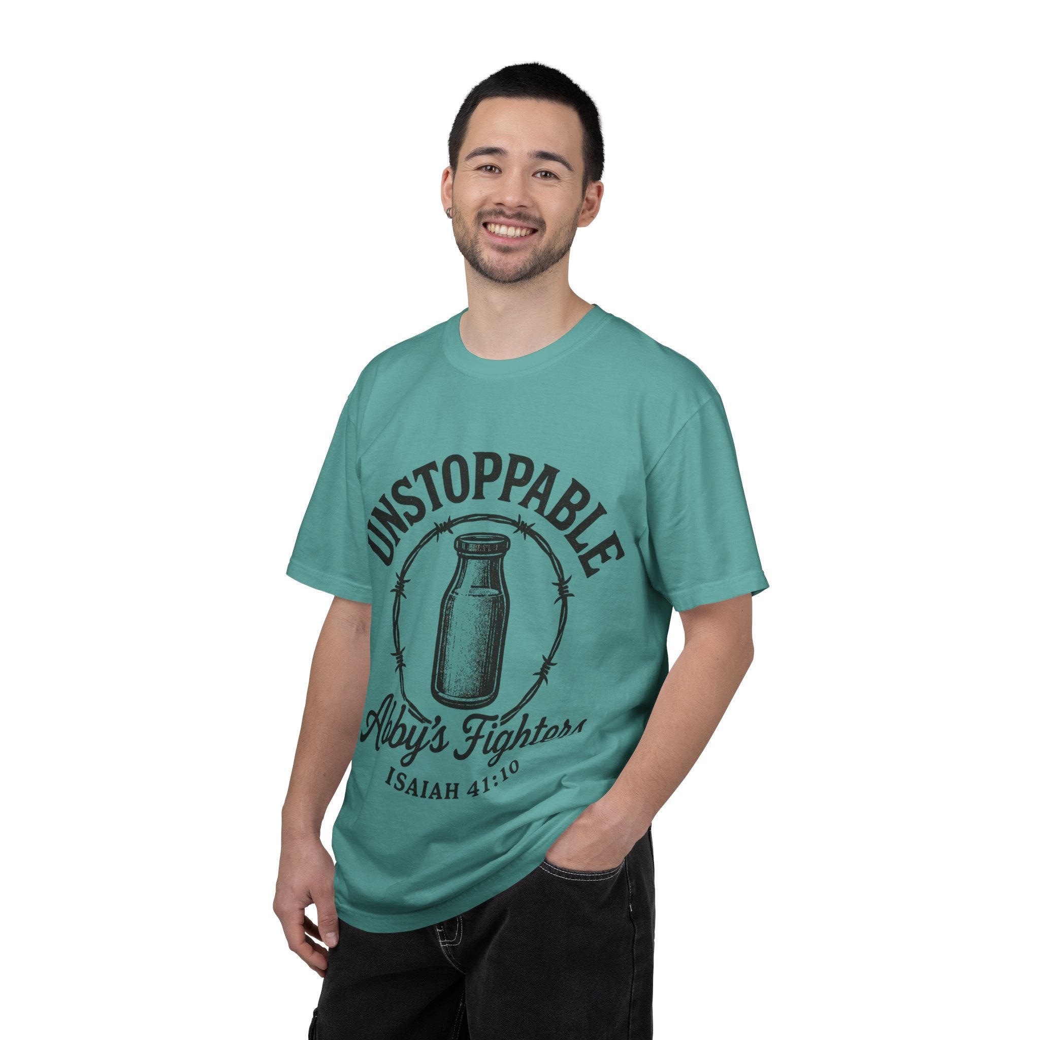 Unstoppable Abby's Fighters T‑Shirt — Isaiah 41:10 Inspirational Tee