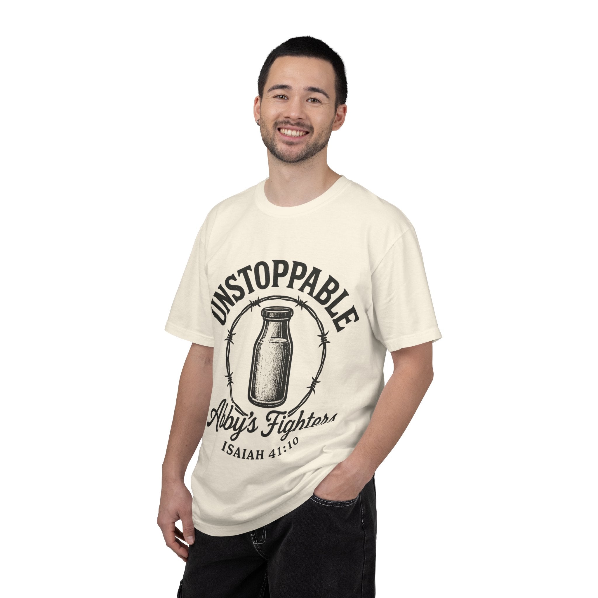Unstoppable Abby's Fighters T‑Shirt — Isaiah 41:10 Inspirational Tee