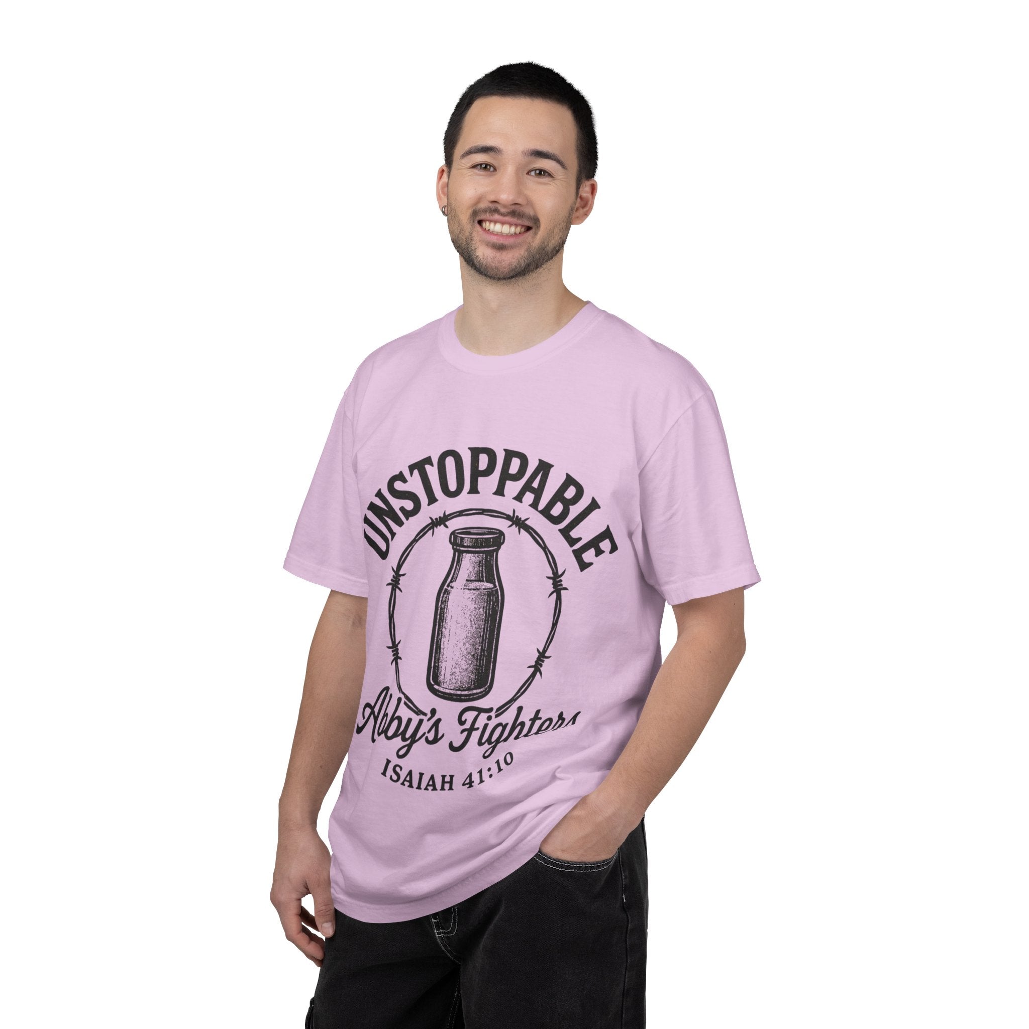 Unstoppable Abby's Fighters T‑Shirt — Isaiah 41:10 Inspirational Tee