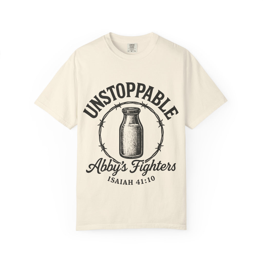 Unstoppable Abby's Fighters T‑Shirt — Isaiah 41:10 Inspirational Tee