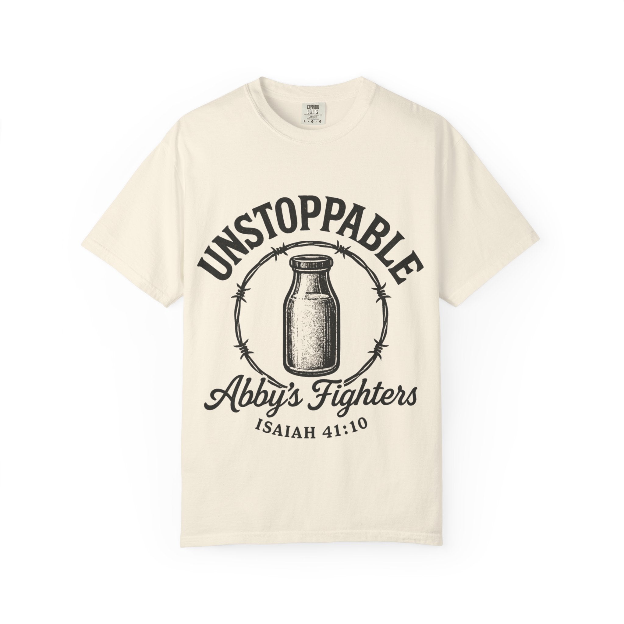 Unstoppable Abby's Fighters T‑Shirt — Isaiah 41:10 Inspirational Tee