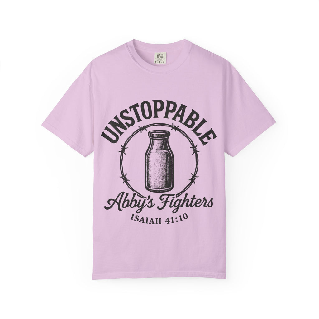 Unstoppable Abby's Fighters T‑Shirt — Isaiah 41:10 Inspirational Tee