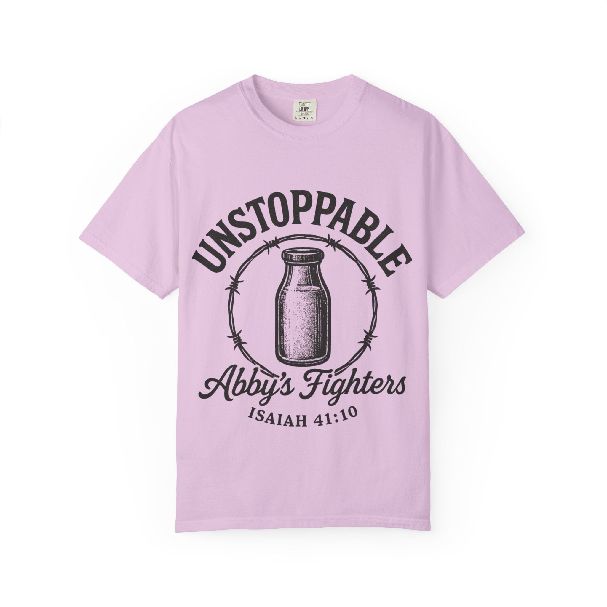 Unstoppable Abby's Fighters T‑Shirt — Isaiah 41:10 Inspirational Tee