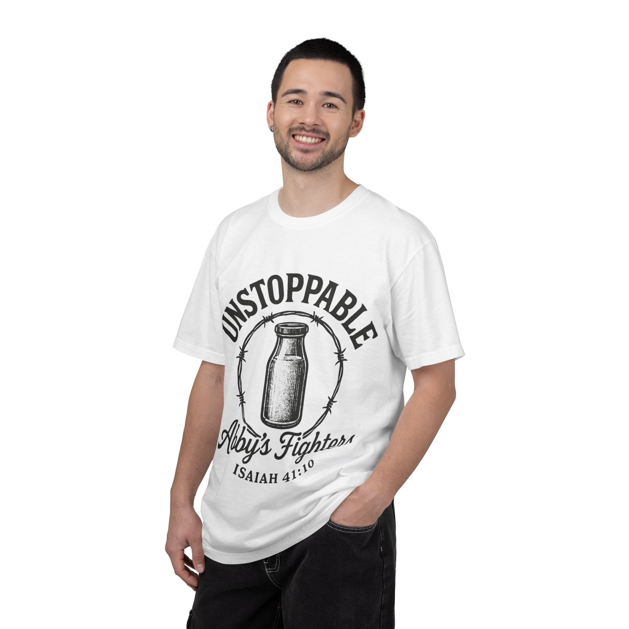 Unstoppable Abby's Fighters T‑Shirt — Isaiah 41:10 Inspirational Tee