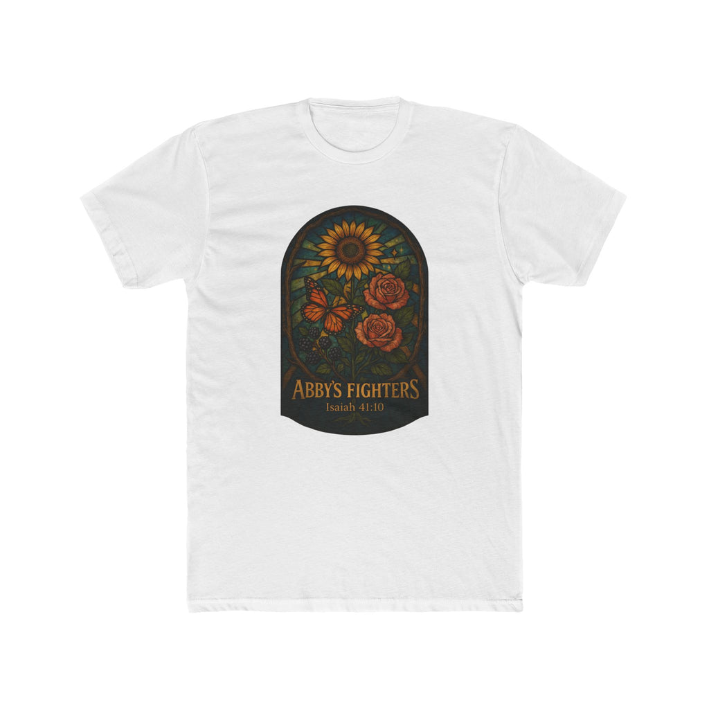 Abby's Fighters Floral Tribute Tee — Sunflower & Roses Support Shirt