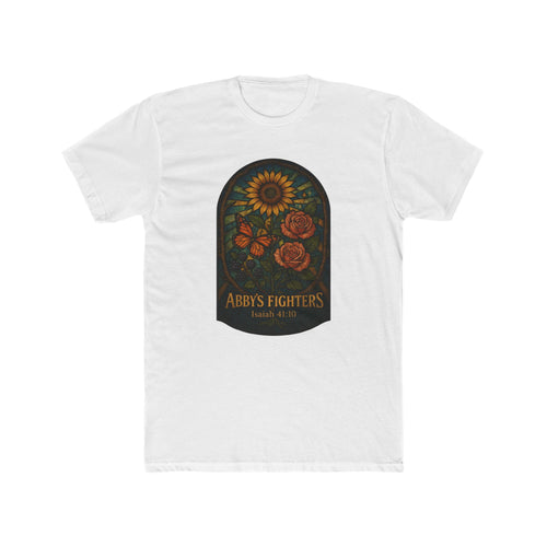 Abby's Fighters Floral Tribute Tee — Sunflower & Roses Support Shirt