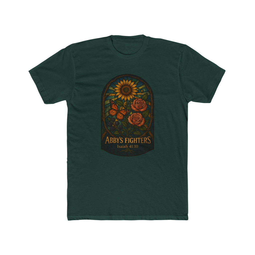 Abby's Fighters Floral Tribute Tee — Sunflower & Roses Support Shirt