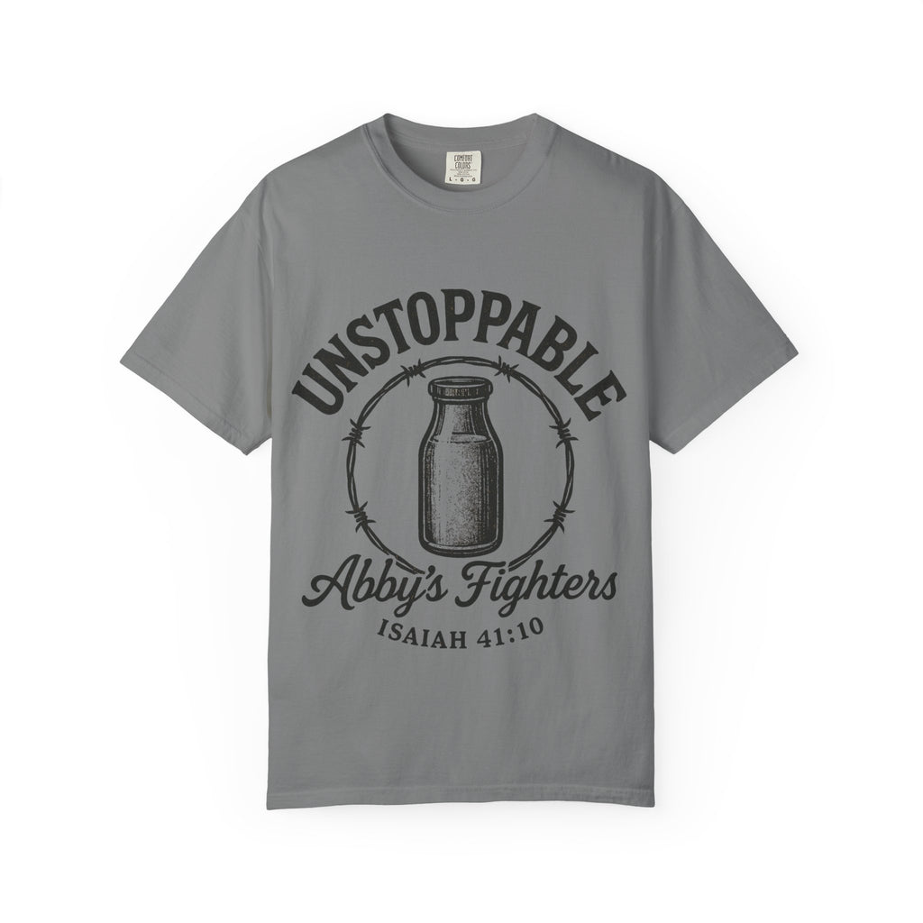 Unstoppable Abby's Fighters T‑Shirt — Isaiah 41:10 Inspirational Tee