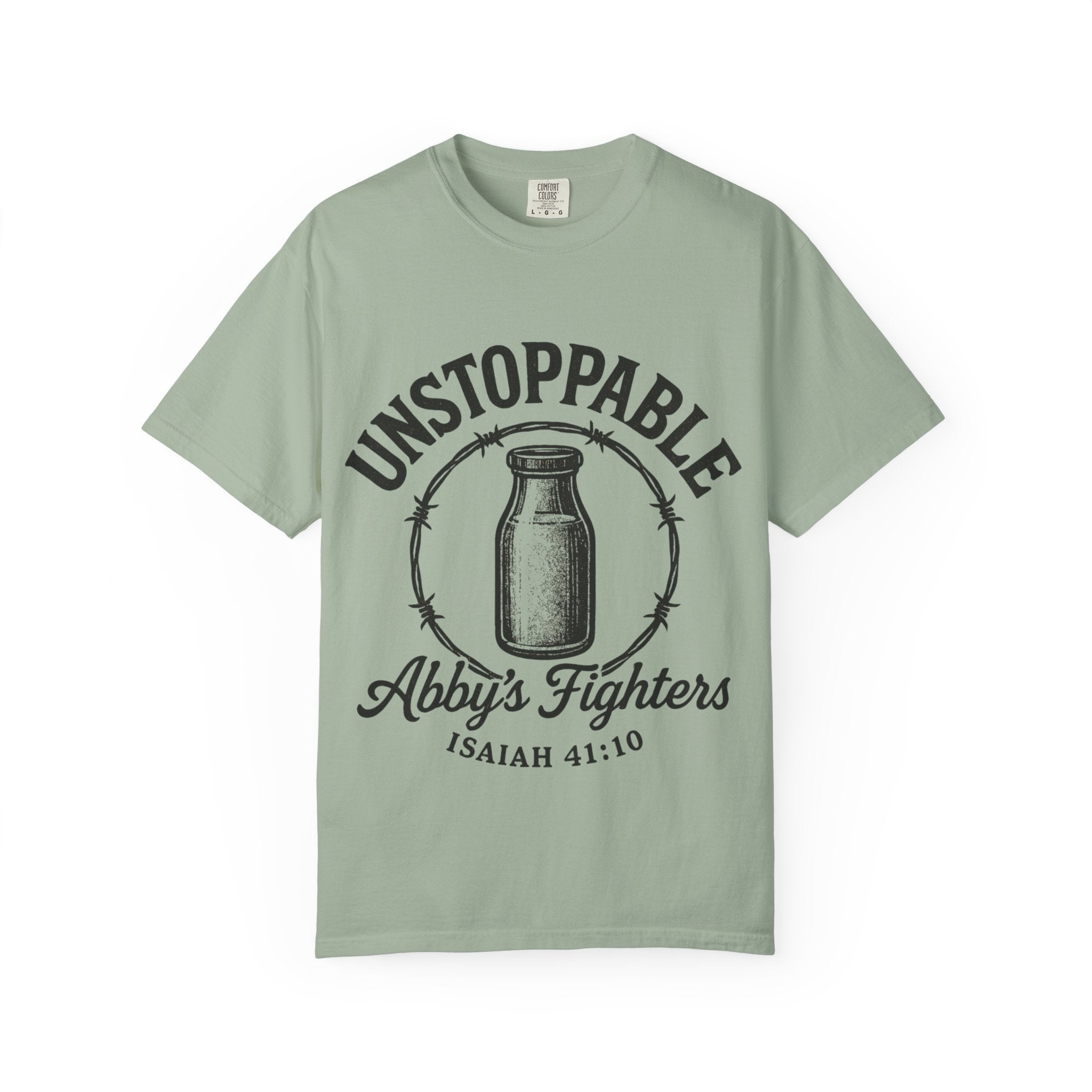 Unstoppable Abby's Fighters T‑Shirt — Isaiah 41:10 Inspirational Tee