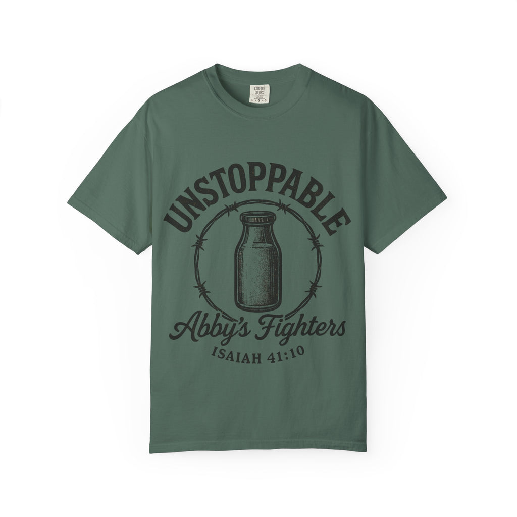Unstoppable Abby's Fighters T‑Shirt — Isaiah 41:10 Inspirational Tee
