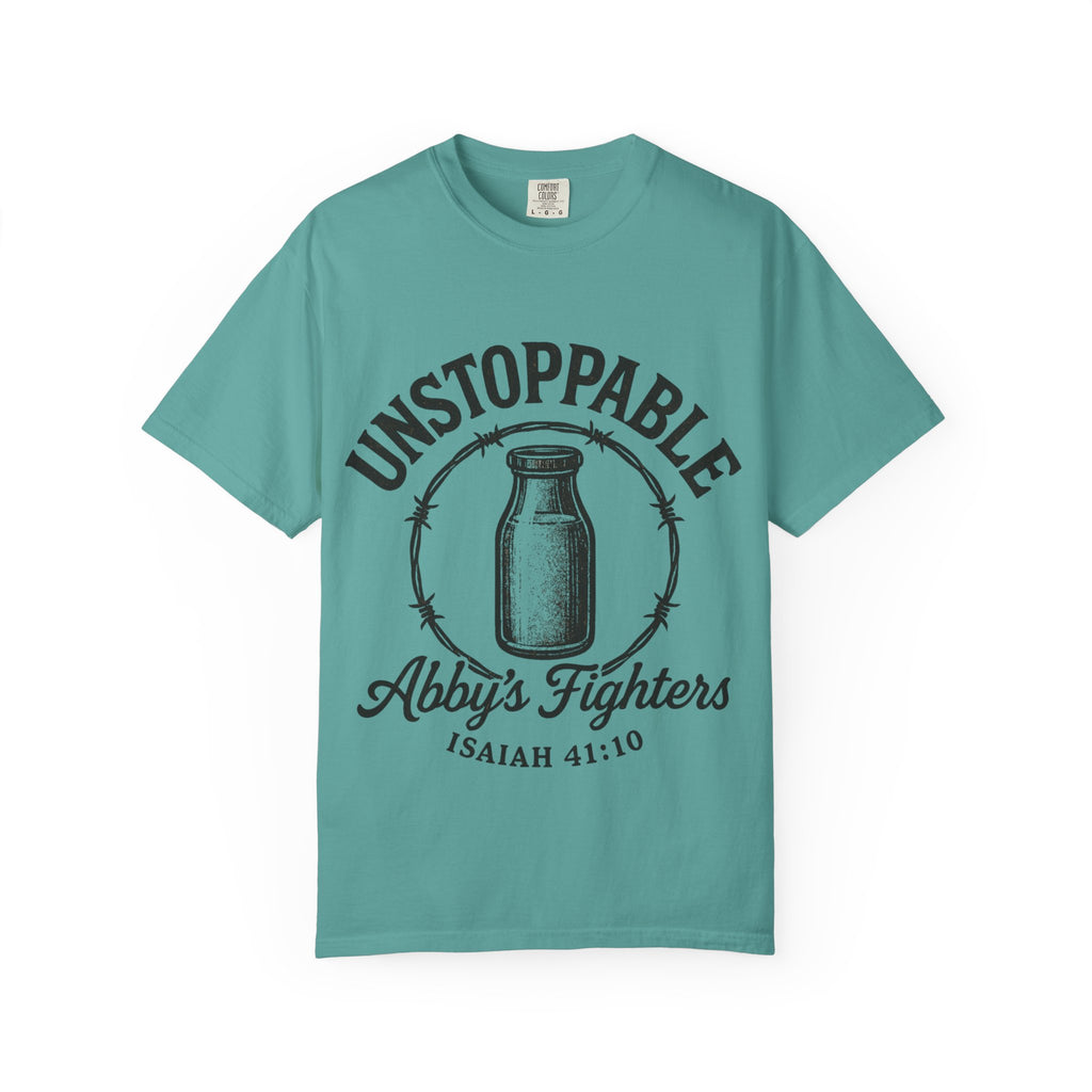 Unstoppable Abby's Fighters T‑Shirt — Isaiah 41:10 Inspirational Tee